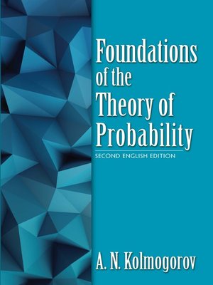 cover image of Foundations of the Theory of Probability